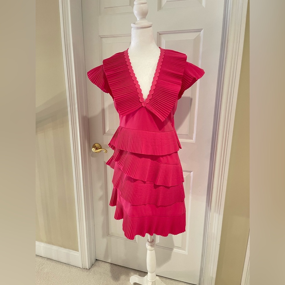NWT CELIA B HOT PINK DRESS